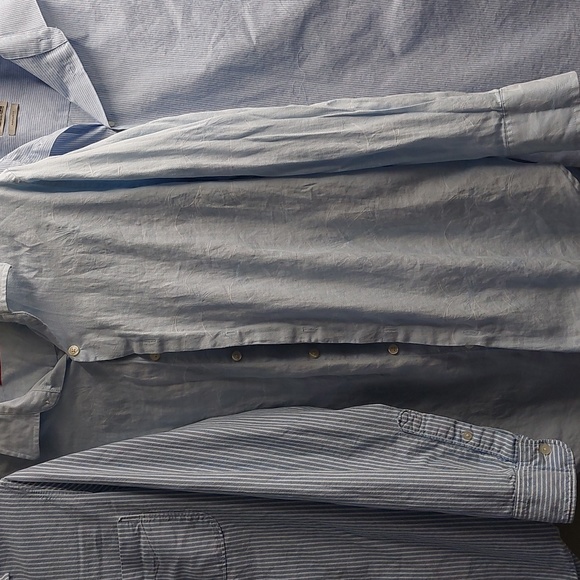 3 Men's  Dress Shirts  Sz Lg - Picture 3 of 16